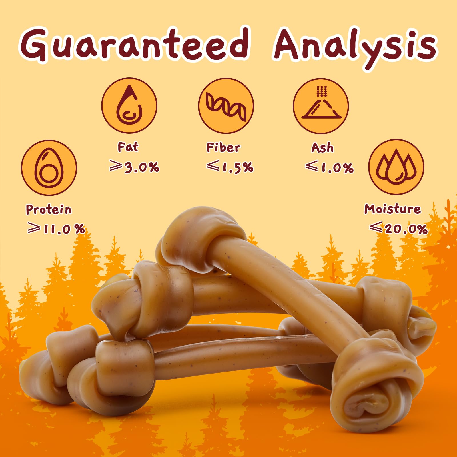 Jungle Calling knotted bone-pattern chews with easy grip and chewy bite.