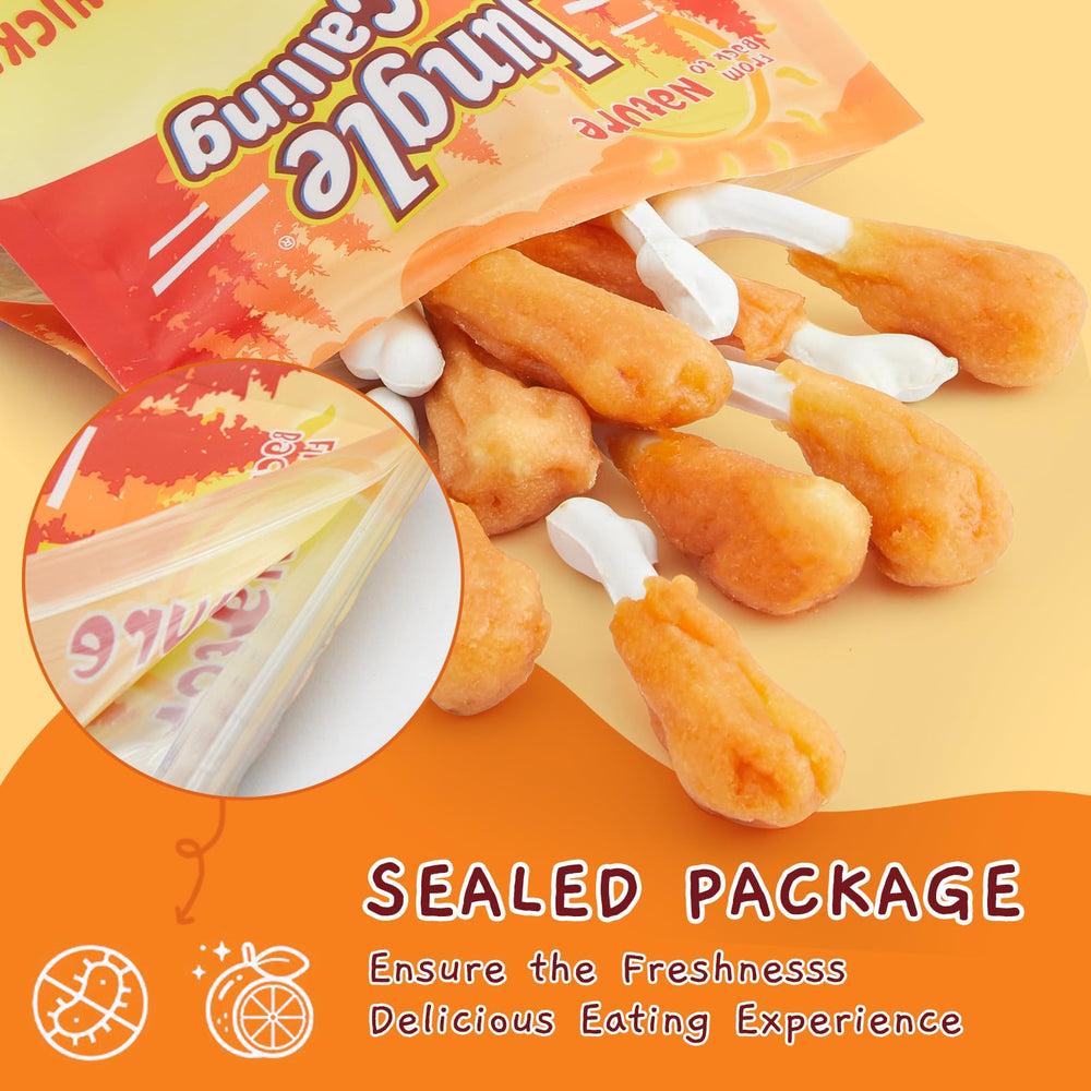 Friandise Jungle Calling os poulet longue durée, mâche satisfaisante pour chiens gourmands.