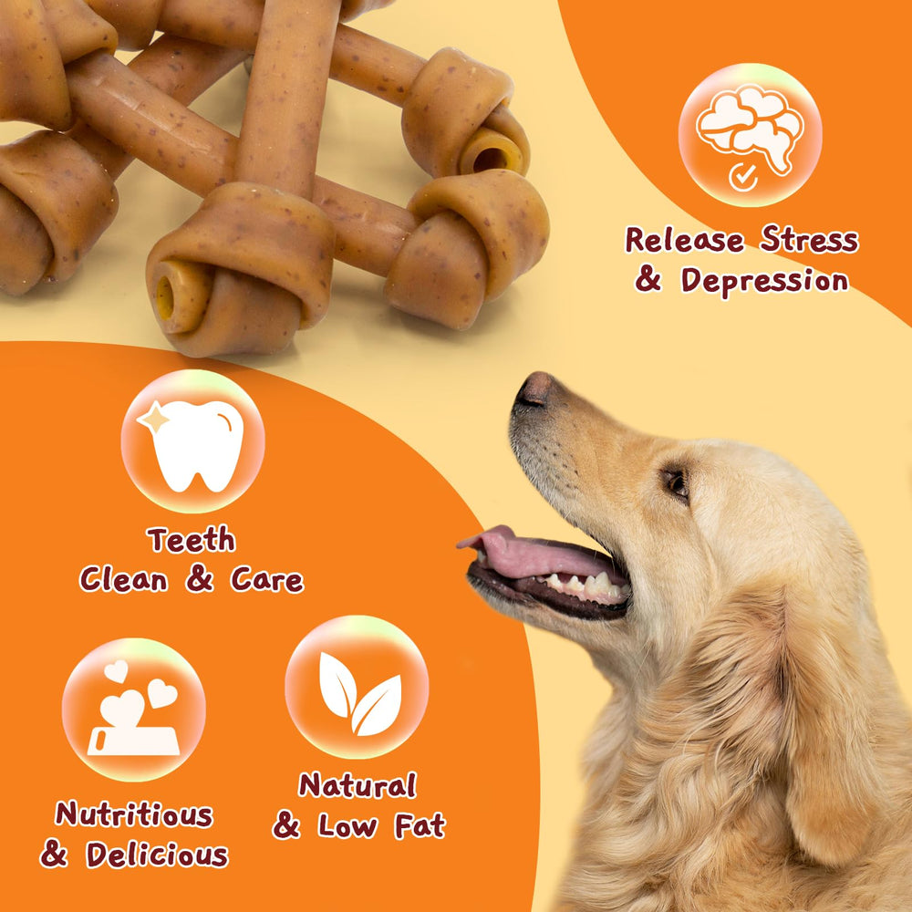 Jungle Calling rawhide-free safety chews designed to be stomach-friendly.