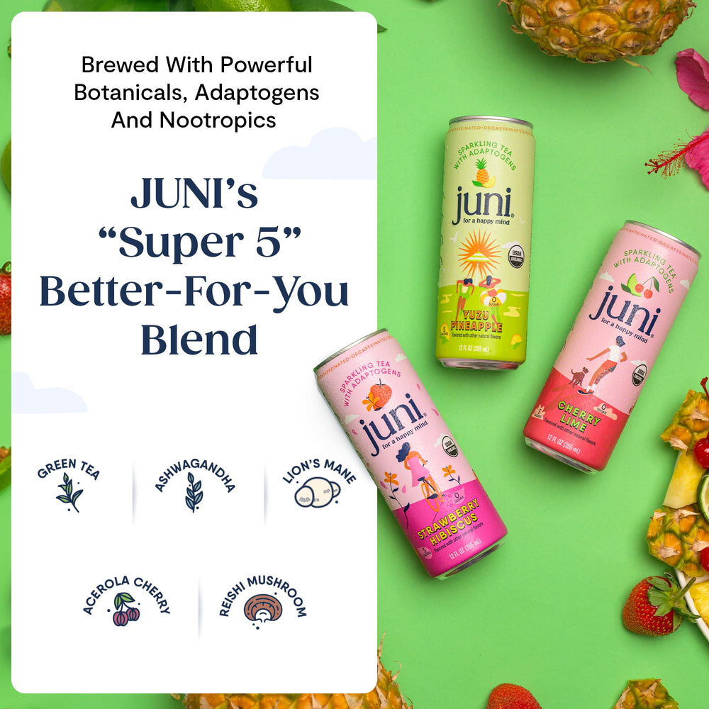 JUNI Yuzu Pineapple can offers bright, non-alcoholic refreshment.