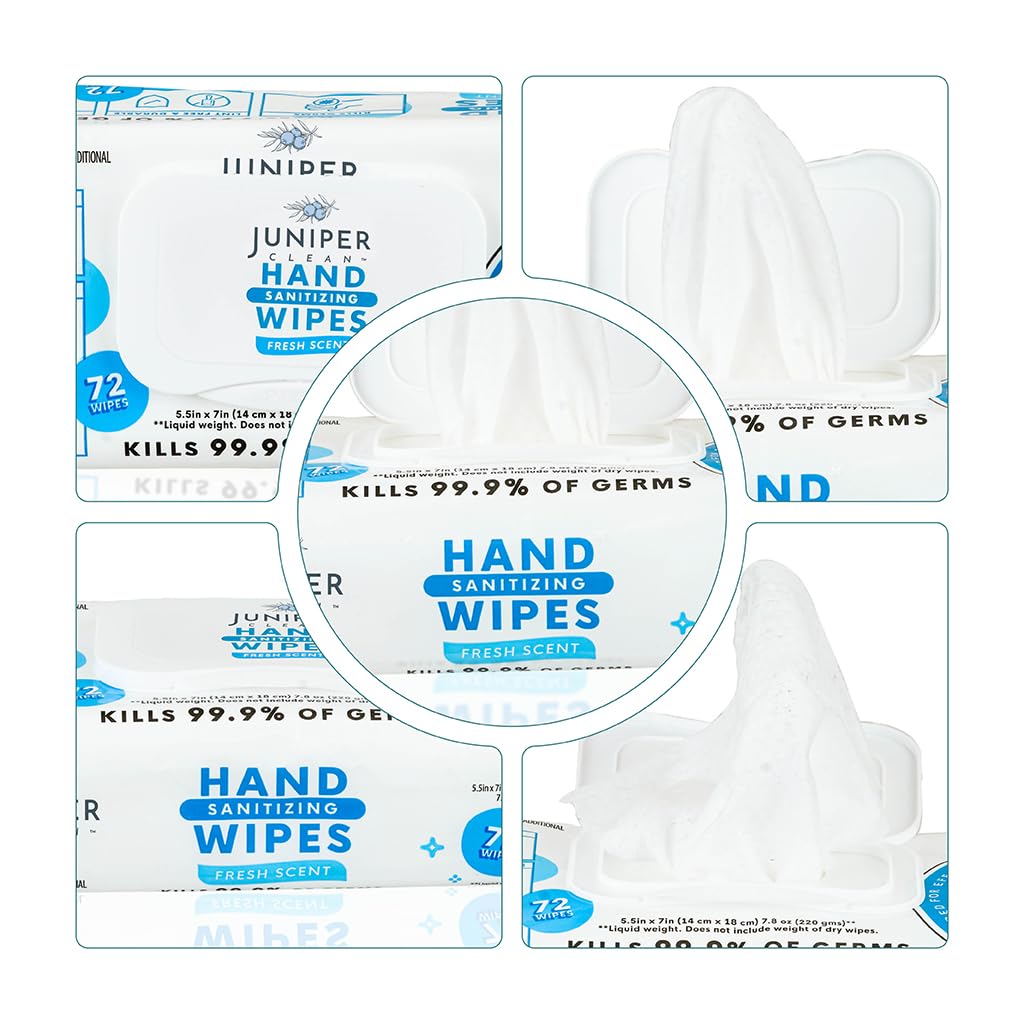 Juniper CLEAN purse-ready wipes for on-the-go sanitizing