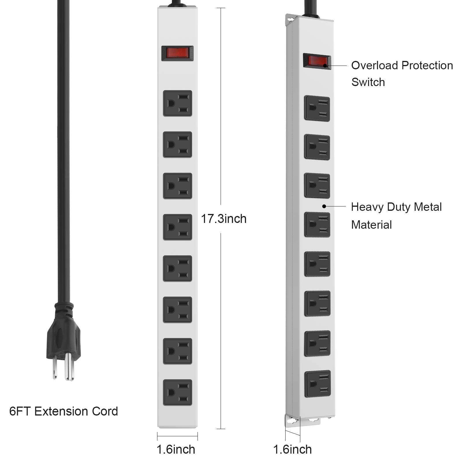 JUNNUJ durable metal shell stands up to demanding environments.
