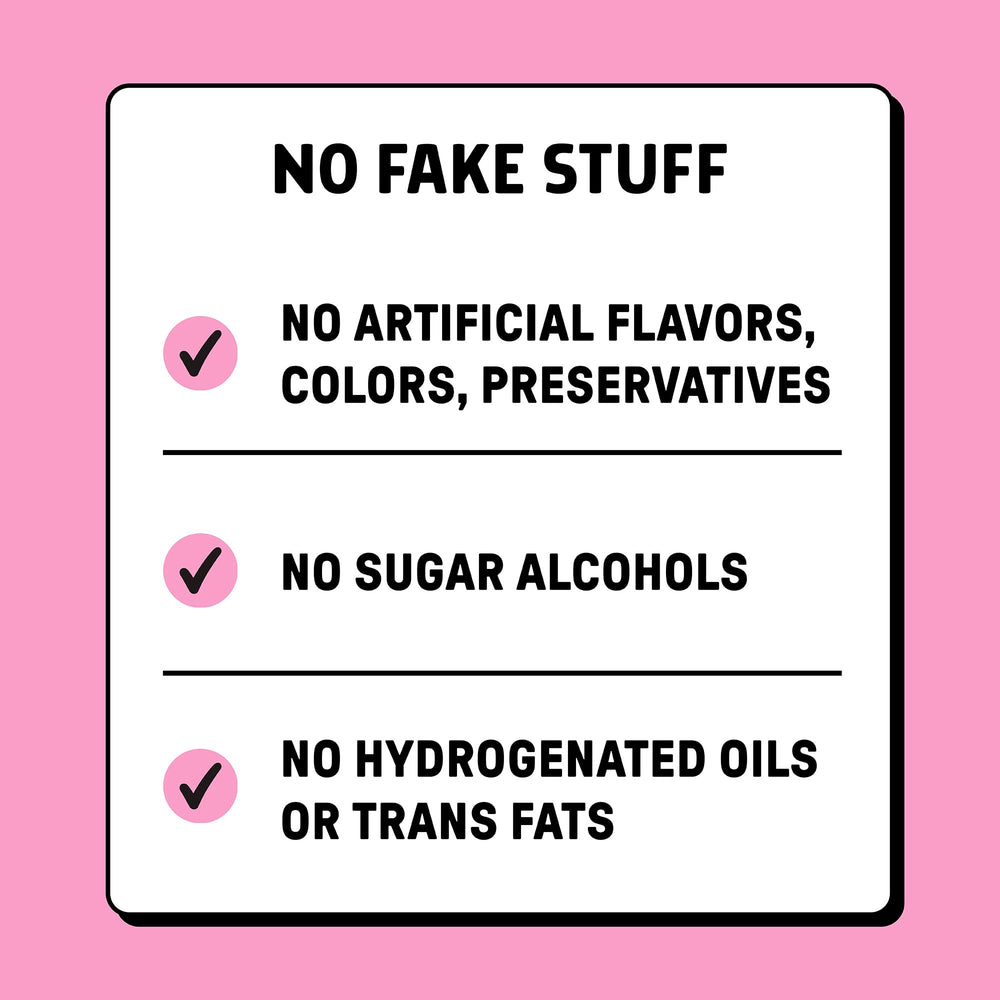 Junkless Birthday Cake Bar packaging closeup highlighting gluten-free claim.
