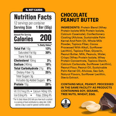 Junkless Chocolate Peanut Butter Bar unwrap reveals clean ingredients.