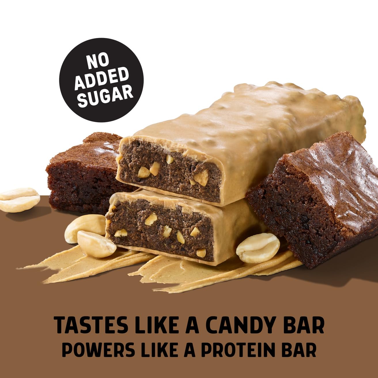 JUNKLESS Peanut Butter Chocolate Brownie Bar post-workout protein boost.