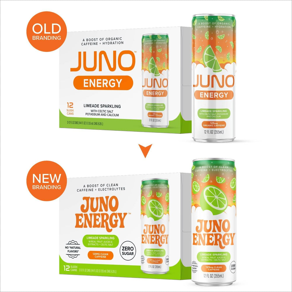 JUNO ENERGY Limeade fizz close-up showcasing refreshing lime aroma and flavor