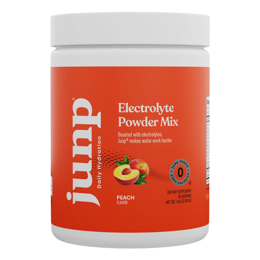 JUNP keto-friendly hydration powder with keto badge on label.