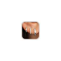 JUNVirtuous sterling silver hoop earrings for everyday style