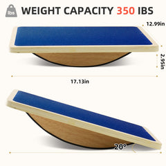 Juoe balance board side view highlighting stability during balance training