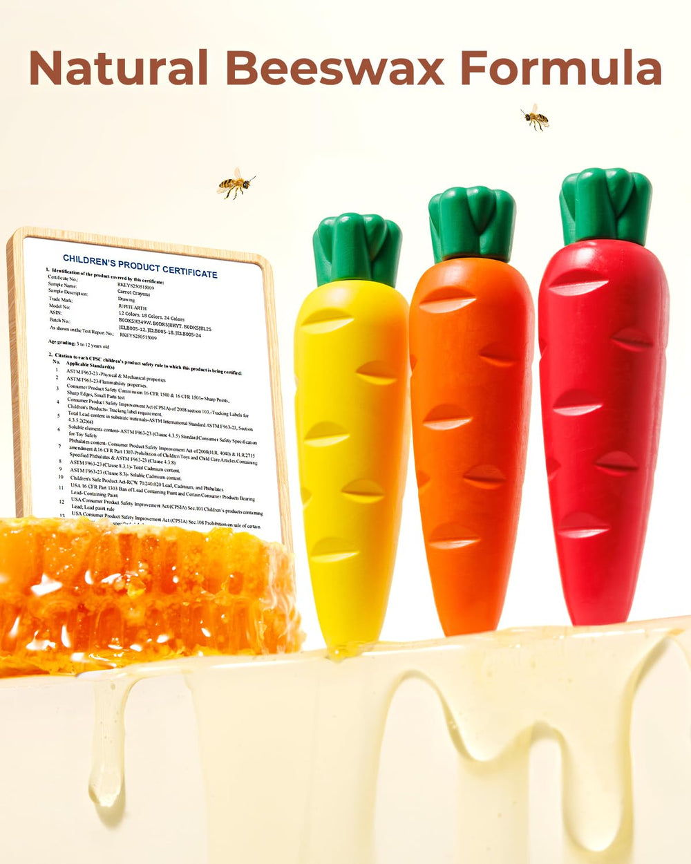 JUPITEARTH carrot crayons bright colors for vibrant artwork