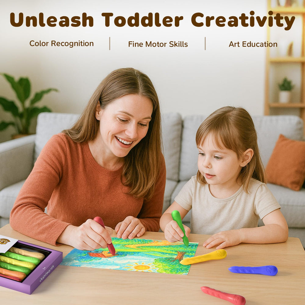 JUPITEARTH durable beeswax crayons—built to withstand daily use