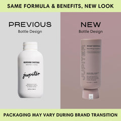 Jupiter Nourishing Conditioner texture close-up showing creamy formula for frizz control.
