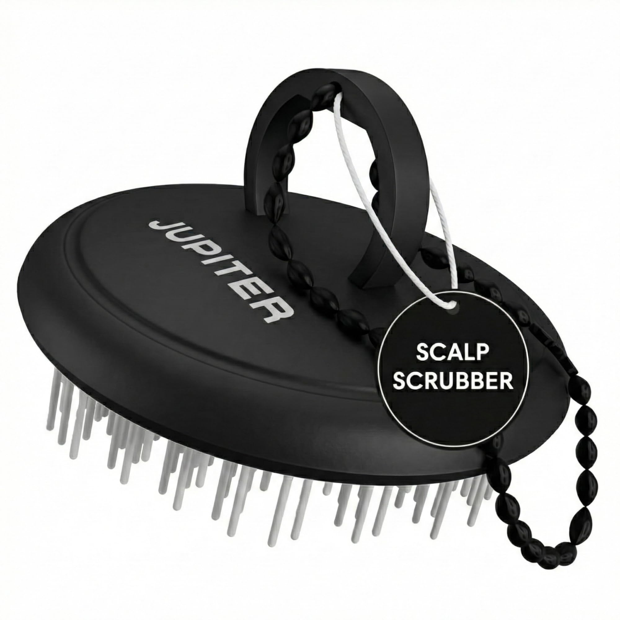 Jupiter Scalp Exfoliator close-up of flexible bristles for gentle exfoliation.