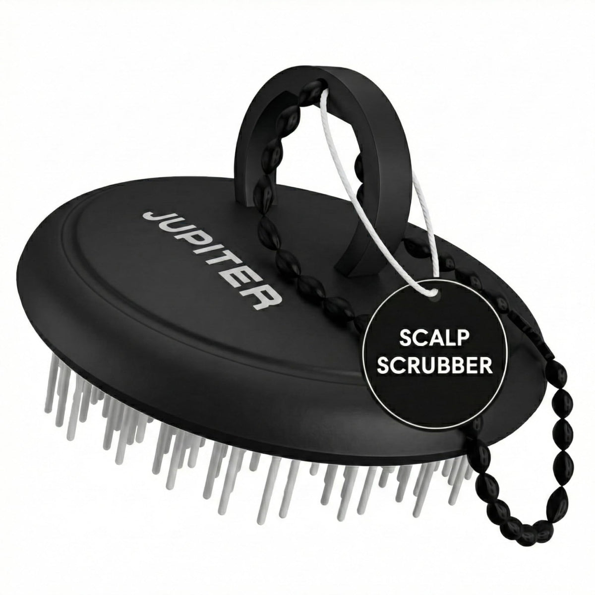 Jupiter Scalp Exfoliator close-up of flexible bristles for gentle exfoliation.