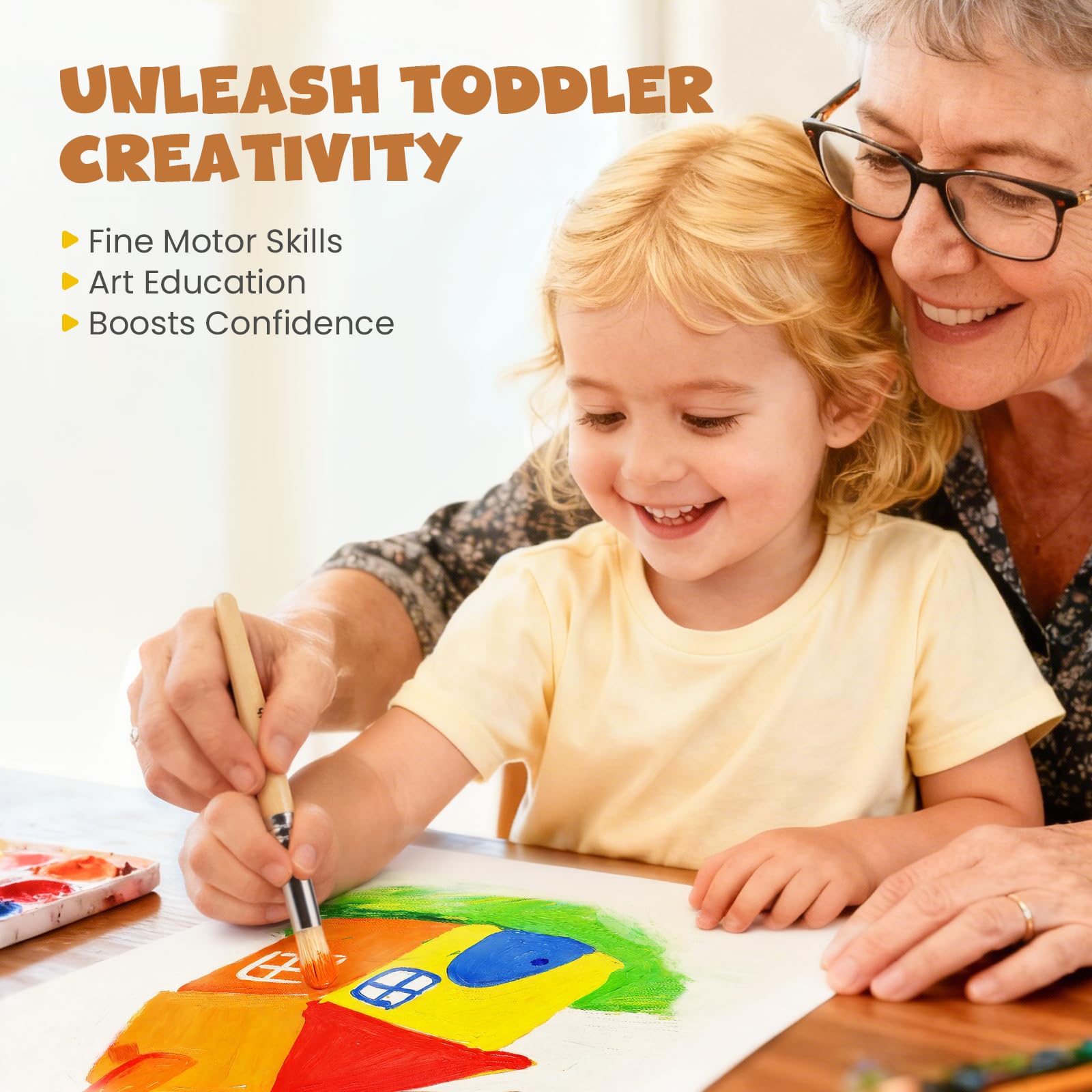 JupiterEarth gift-ready paint brush set for budding artists.