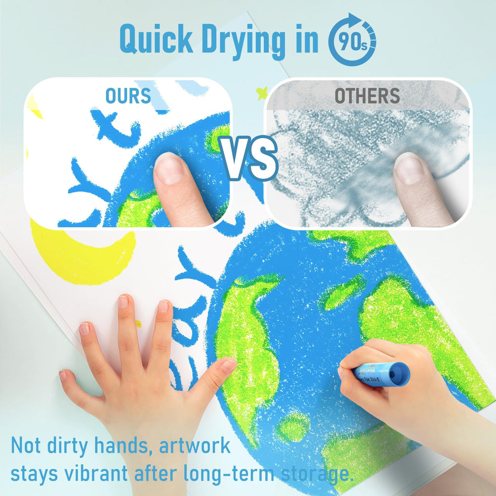 Jupiterarth paint sticks smooth-dry finish enables quick, clean coloring.