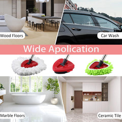 Juplentek triple microfiber refills for deep cleaning