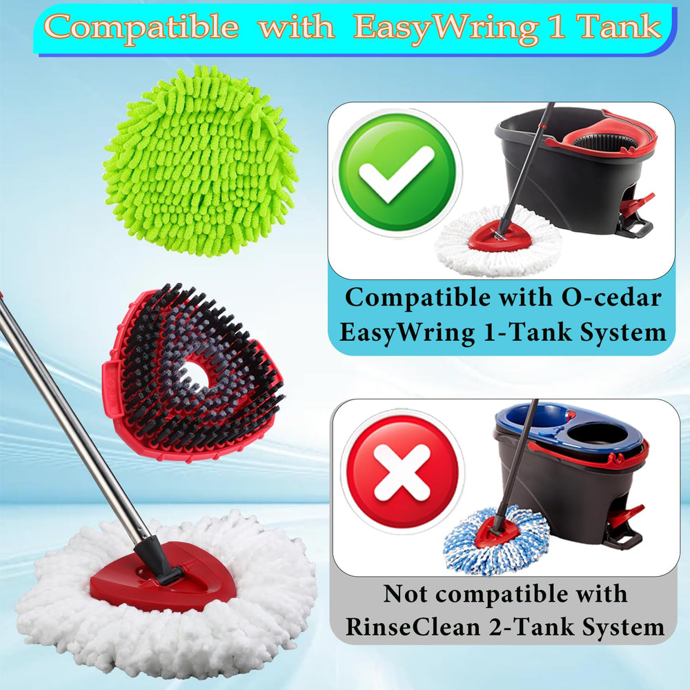 Juplentek four-section mop handle with durable grip