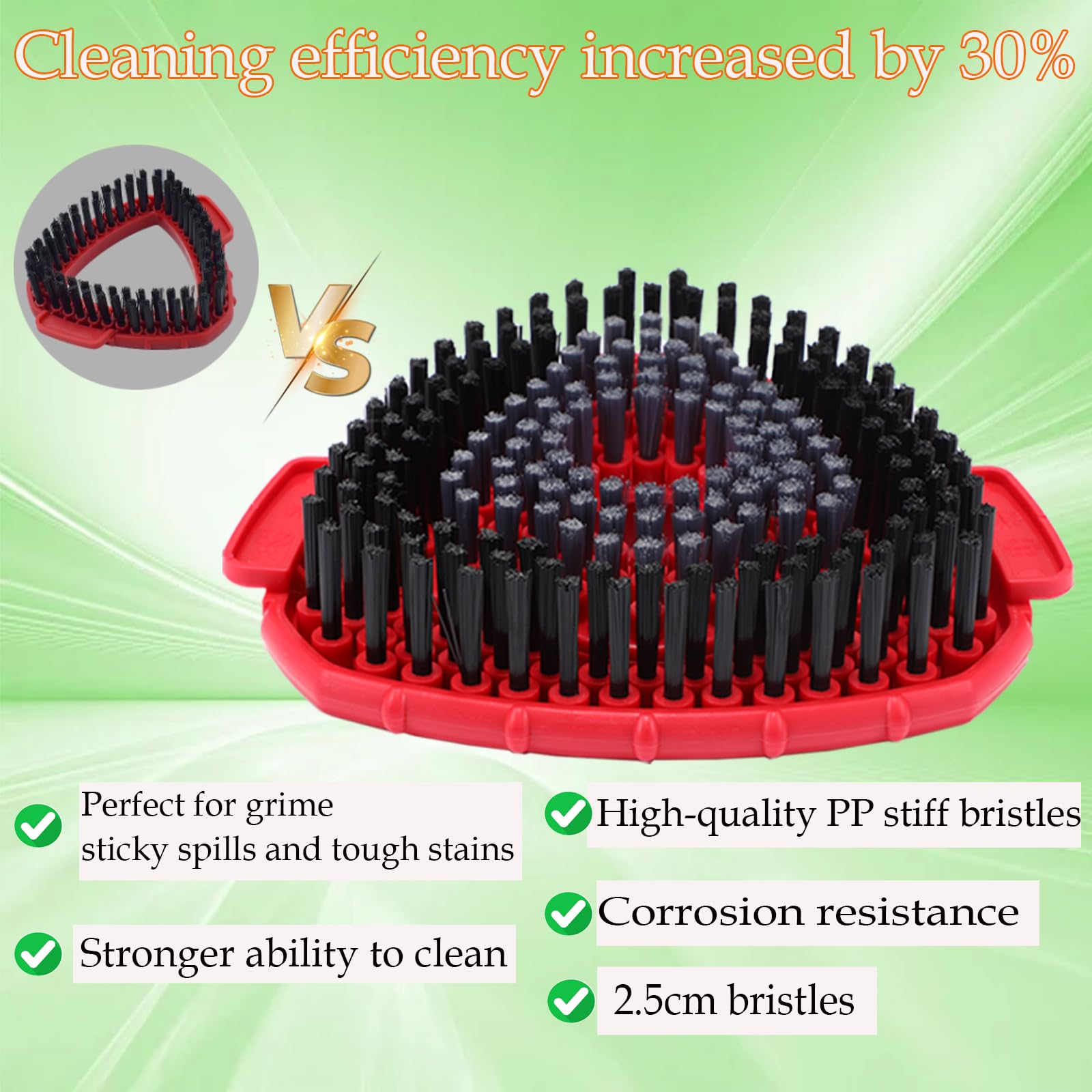 Juplentek premium scrub brush used on grout and tile
