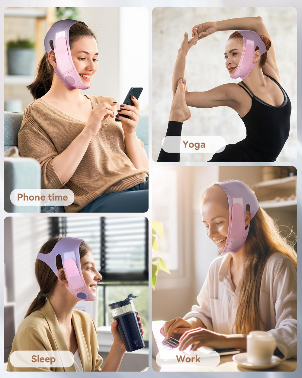 JUSMORE pink finish highlights premium silicone and modern design.