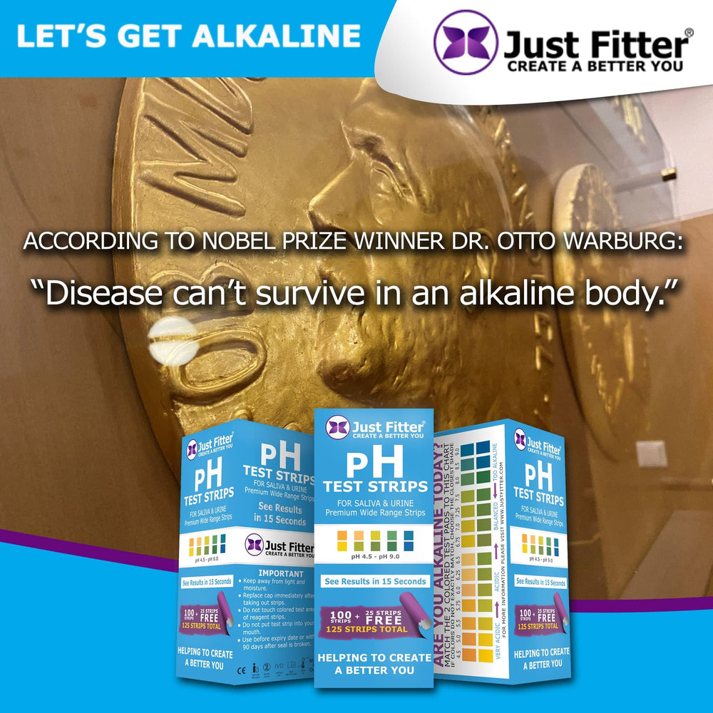 Just Fitter saliva pH strip designed for daily pH monitoring.
