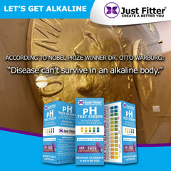 Just Fitter saliva pH strip designed for daily pH monitoring.