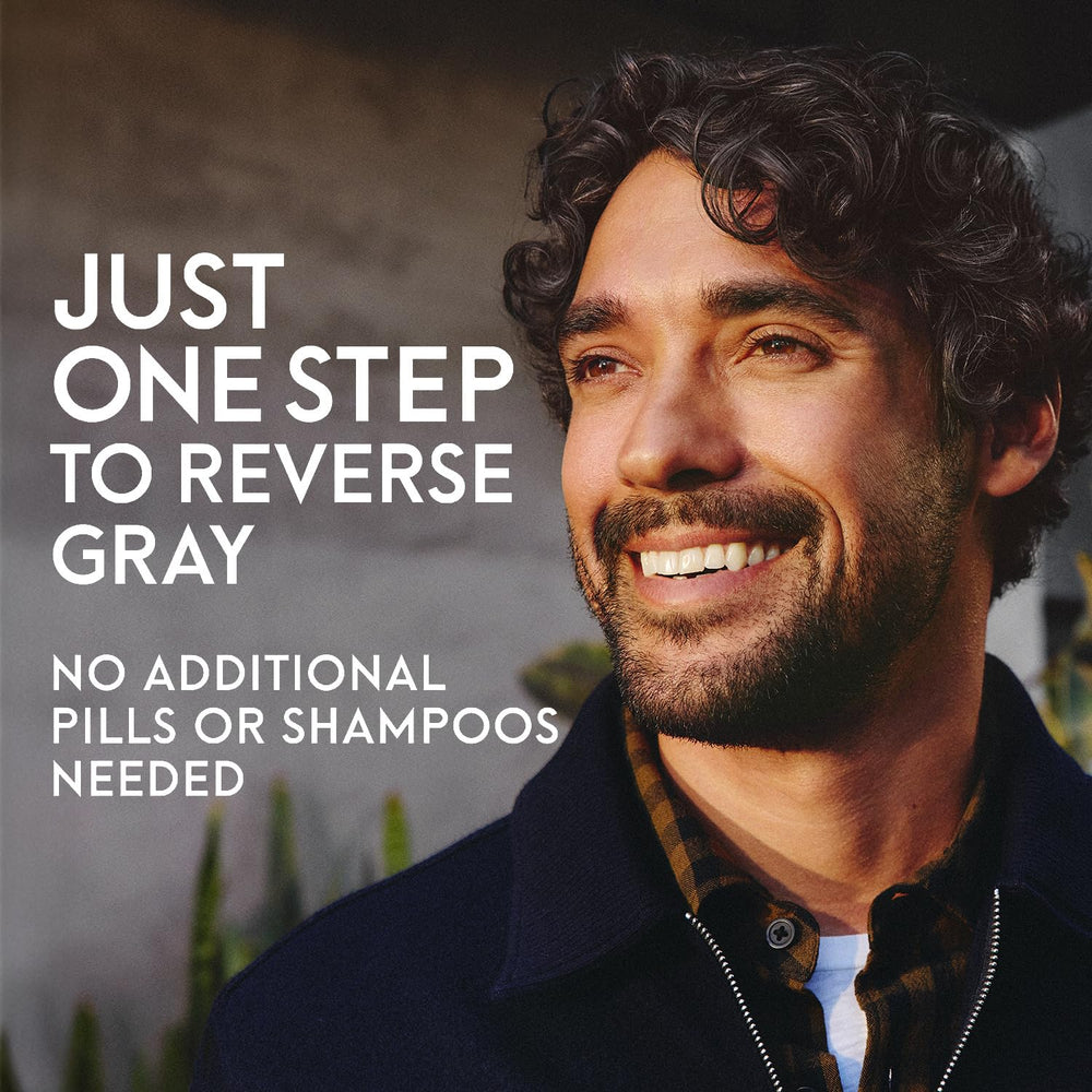 Just for Men Gray Reverse travel-size bottle enables discreet daily care