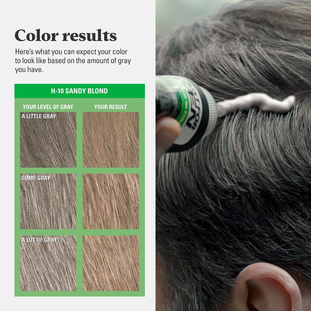 Natural-looking color result after quick five-minute application.