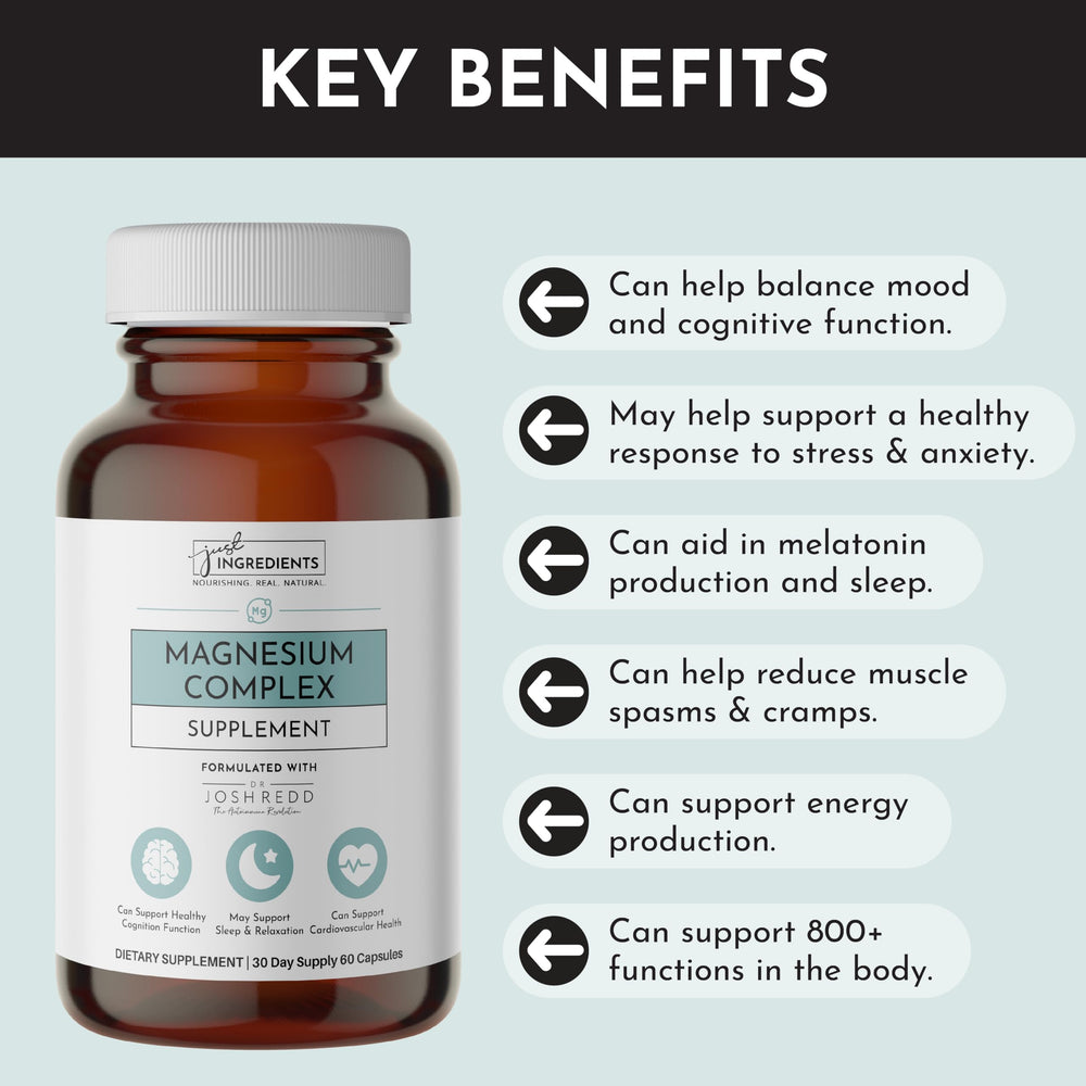 Just Ingredients Aquamin mineral blend label representing trace minerals for bone and metabolism