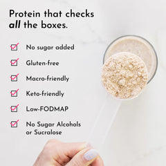 JUST INGREDIENTS grass-fed whey and plant protein blend supports versatile smoothie recipes.