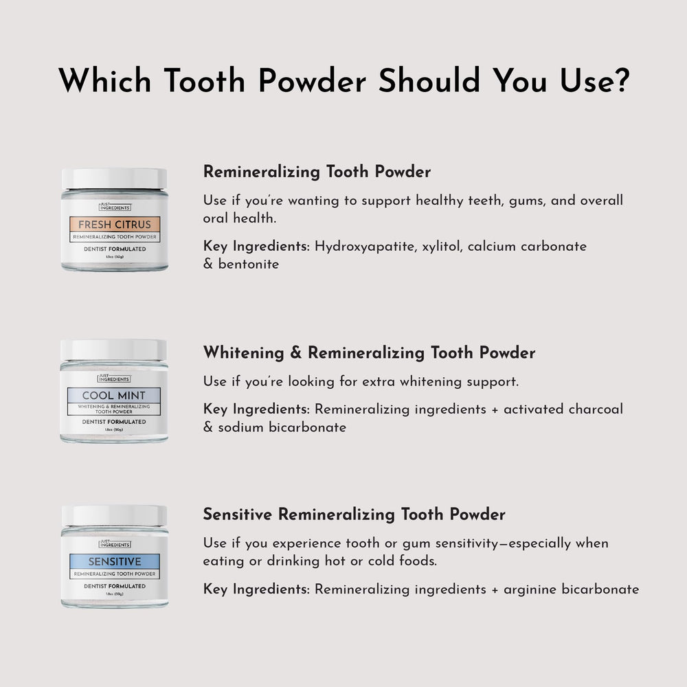 Just Ingredients Fresh Citrus edition label communicates fluoride-free freshness and clean teeth care.
