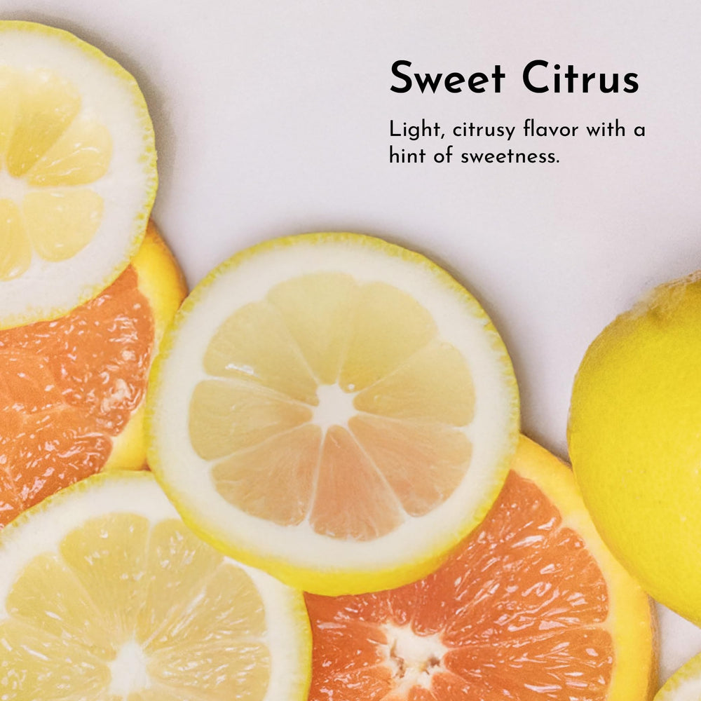 Just Ingredients ingredients badge shows vegan and non-GMO formula for clean oral care.
