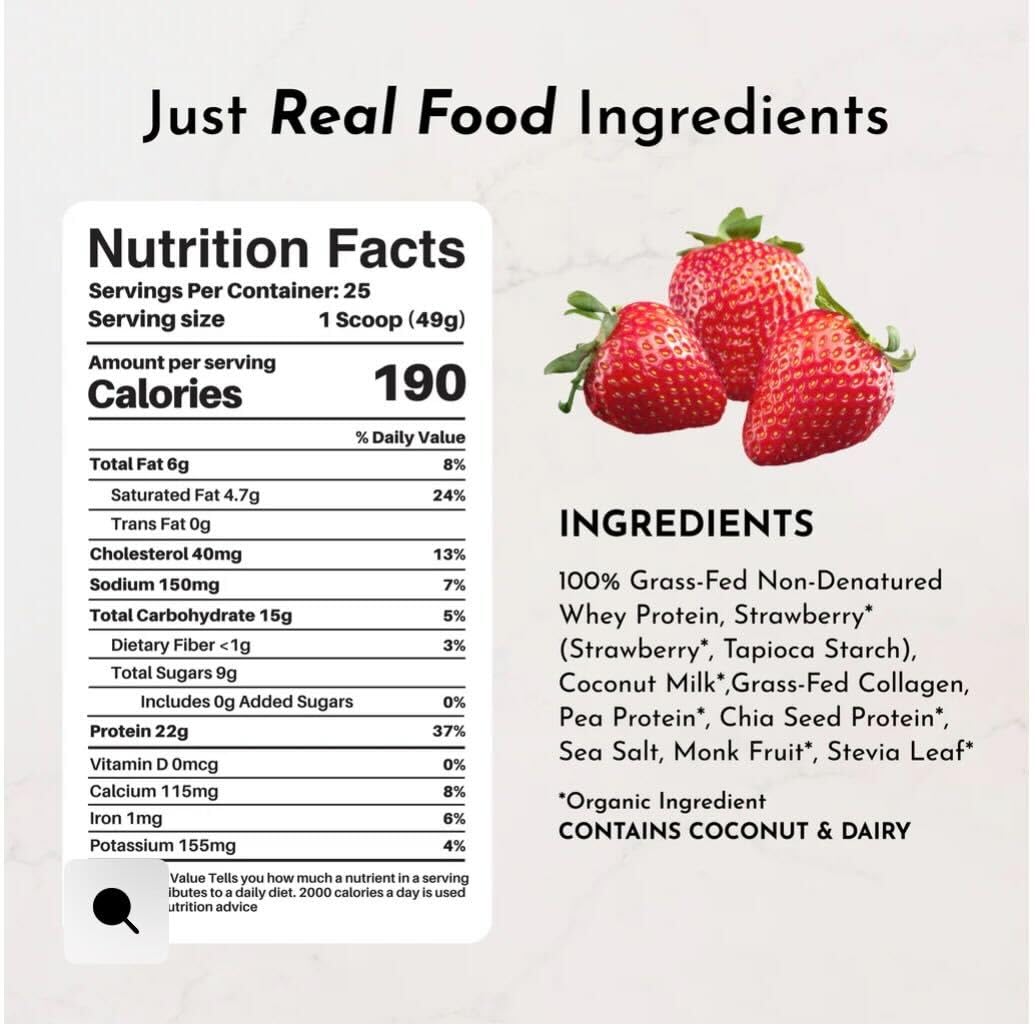 JUST INGREDIENTS baking batter with strawberry protein showcasing versatile everyday use