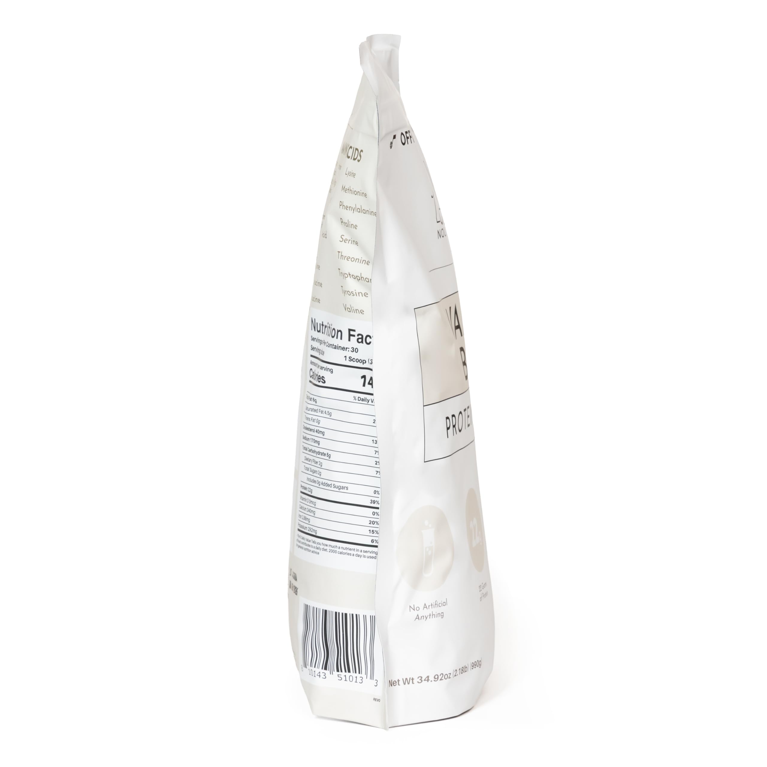 JUST INGREDIENTS Transparent label emphasizes no artificial additives for clean nourishment.