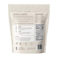 JUST INGREDIENTS Vanilla Bean Protein Powder canister emphasizes grass-fed whey and plant mix for lean support.