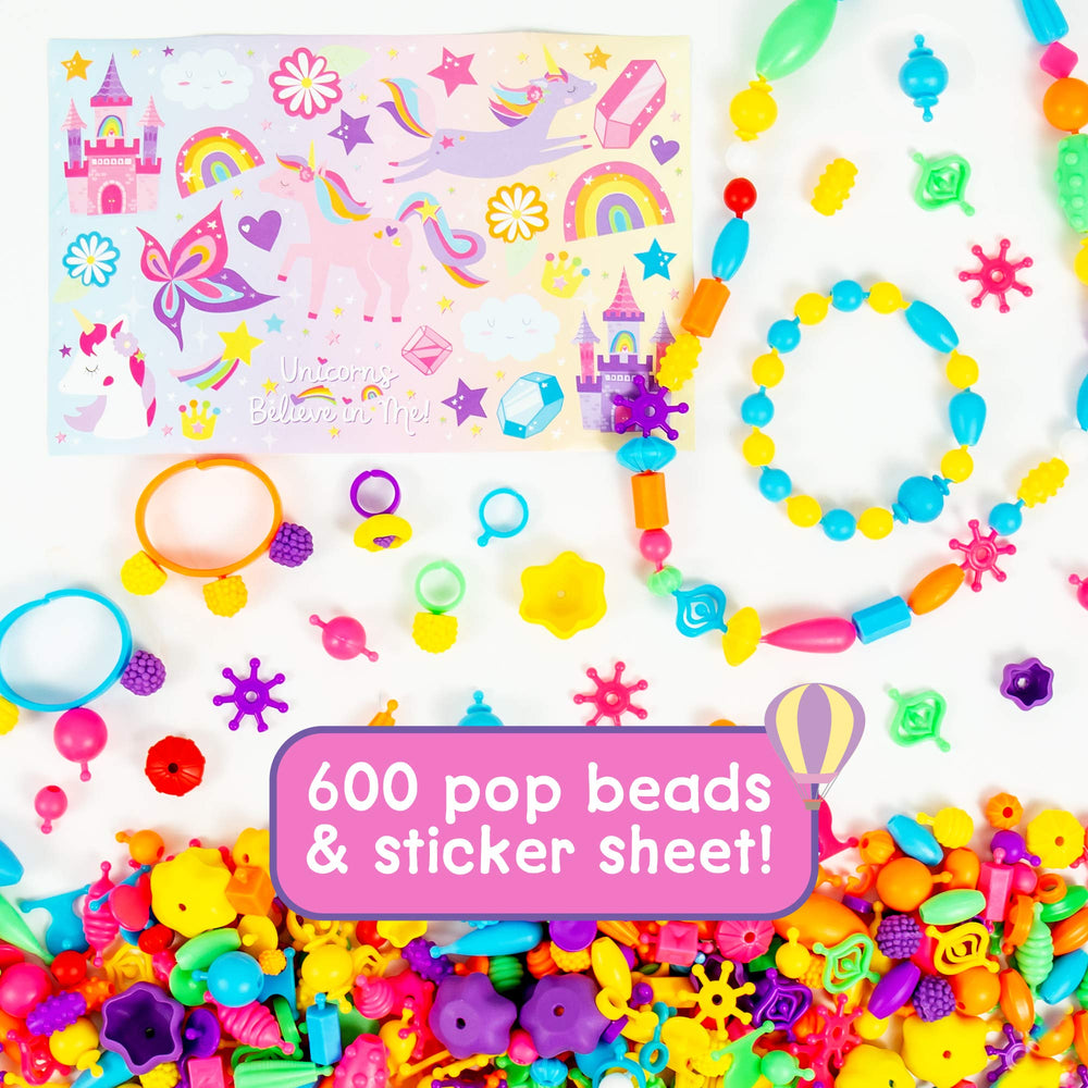 Just My Style unicorn pop beads assortment for vibrant color creativity