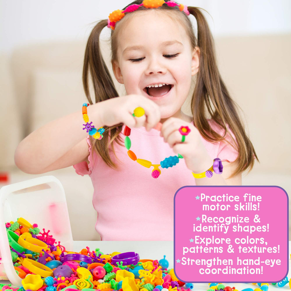 Just My Style unicorn pop beads rings and bracelets creation in action