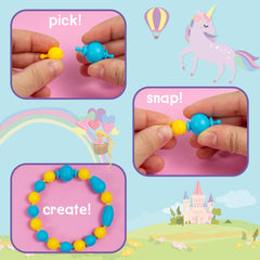 Just My Style unicorn pop beads sticker sheet for personalized designs
