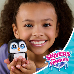 FurReal Handfuls Shivers penguin soft plush tummy invites gentle pats for warmth and comfort.