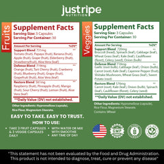 Just Ripe Nutrition red capsule bottle for immune-friendly wellness.