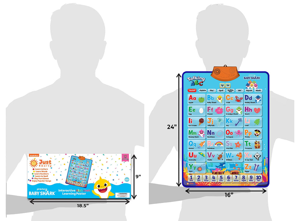 Just Smarty Baby Shark gift set offers a ready-to-play educational present.
