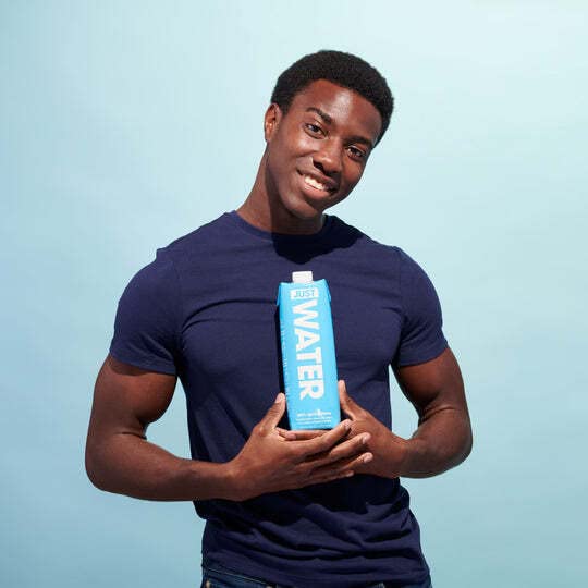 JUST Water from Glens Falls spring, naturally pure and refreshing
