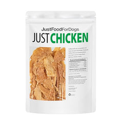 JustFoodForDogs kitchen-prep-scene-chicken: fresh, human-grade ingredients prepared in-house.