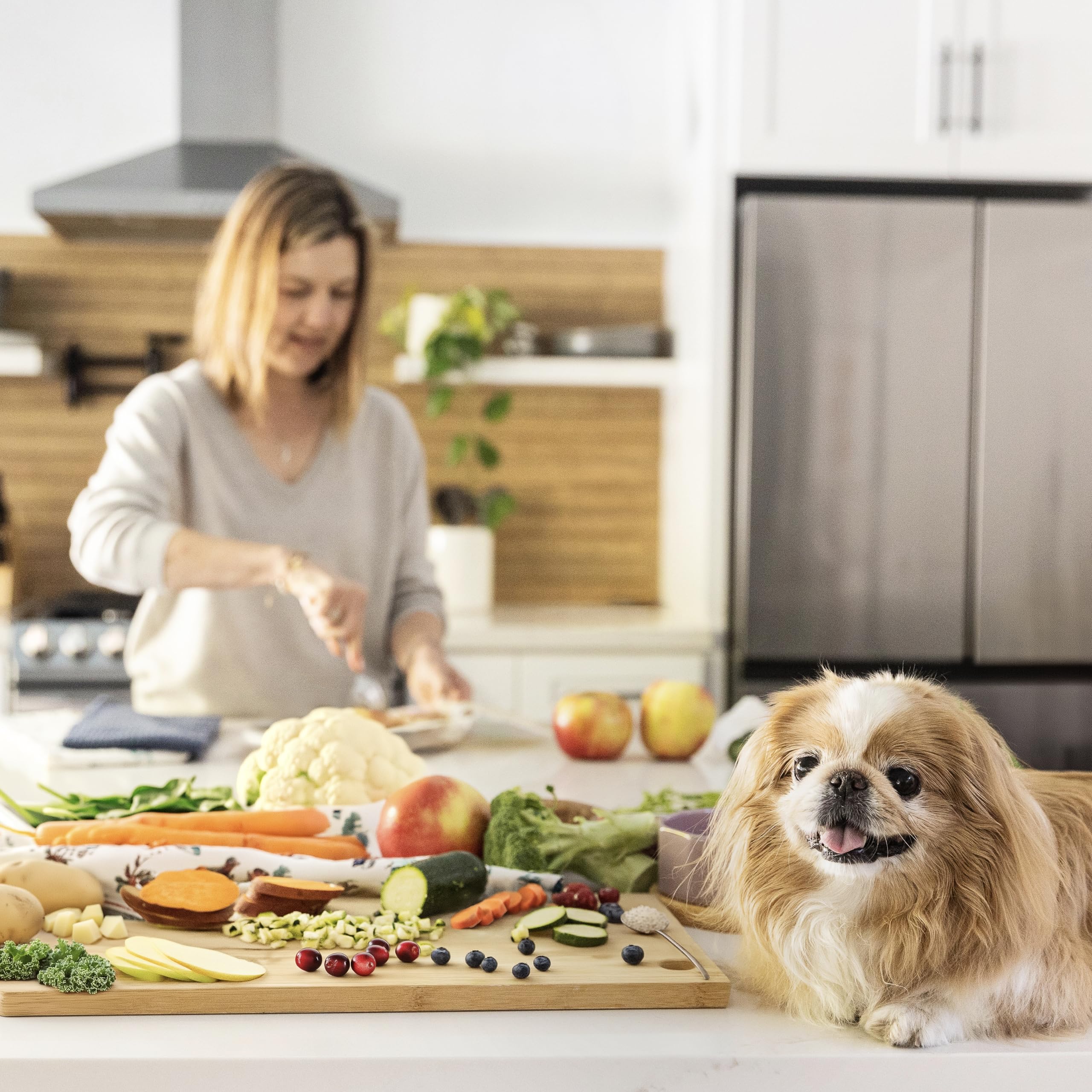 JustFoodForDogs Nutrient Blend recipe guide showing how to prepare fresh dog meals.