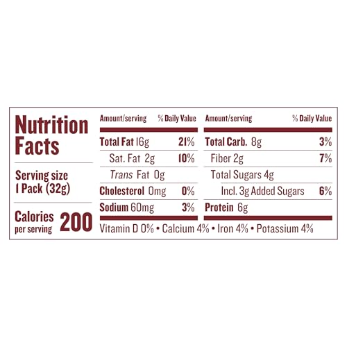 Justins Almond Cinnamon Squeeze Pack side view, convenient single-serve format.