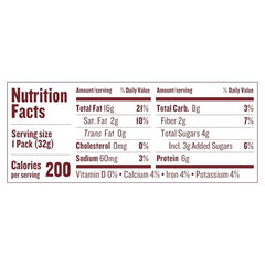 Justins Almond Cinnamon Squeeze Pack side view, convenient single-serve format.