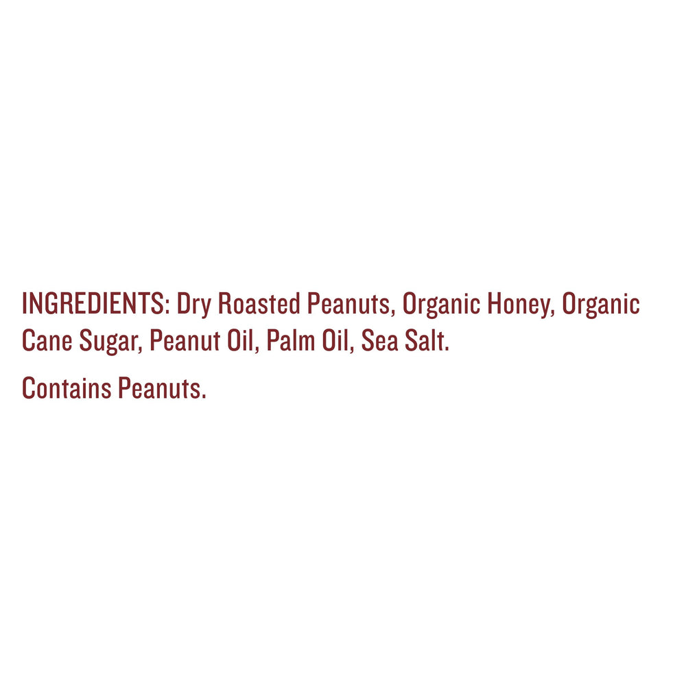 Justin's No Stir Honey Peanut Butter spoonful highlights smooth, spreadable consistency