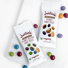 Justin's on-the-go snacking idea image showing a perfect bite for trips or lunchbox