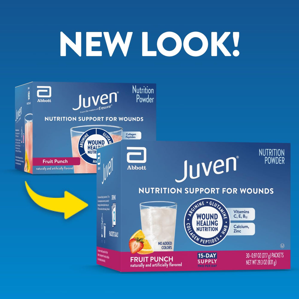 Juven powder measuring scoop included for precise daily dosing