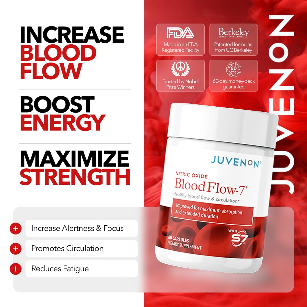 BloodFlow-7 capsules ready for daily energy and focus support.